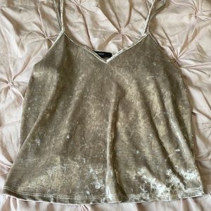 Crushed Velvet Tank Top